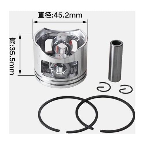 58cc Chainsaw cylinder piston set dia.45.2mm for Chinese 5800 Chain saw piston kit