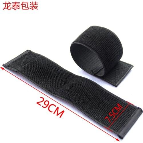 Free Shipping 2015 New 5pcs 7.5cm x 29cm nylon self adhesive elastic strap tapes Hook Loop cable ties Sports Wrist Guard