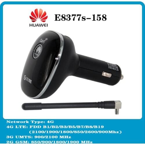 Huawei Unlocked CarFi E8377 E8377s-158 Hilink LTE Hotspot 4G LTE Cat5 12V Car Wifi Router PK E8372