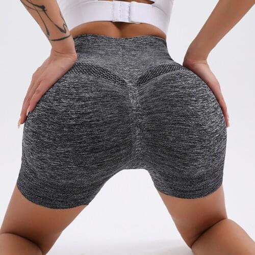 Seamless High Waist Workout Sports Shorts For Women Scrunch Butt Yoga Running Short Leggings Gym Yoga Shorts Fitness Shorts