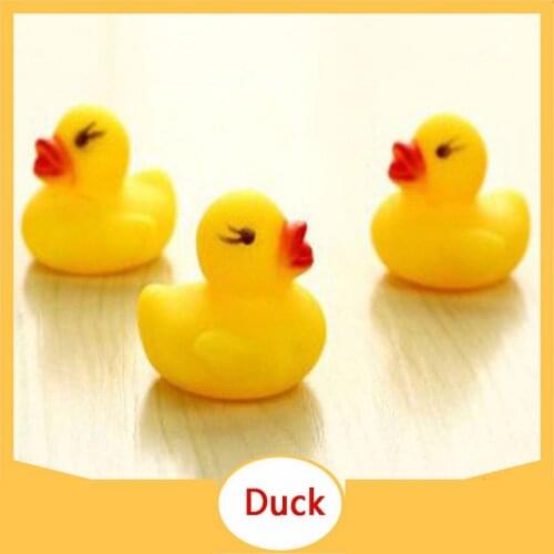 Baby Toy Horn Little Yellow Duck Mini Bath Water Toy Hot