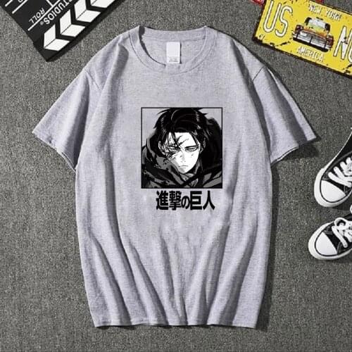 Hot Anime Attack On Titan Short Sleeves T-Shirt Men And Women Pullovers Unisex Sportswear Cotton Casual Dropshipping Tops