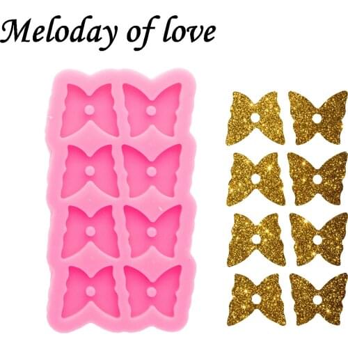 Glossy Star/Moon/Crown/Heart/Bunny/ice cream shapes Earring Studs Mold, Epoxy Jewelry Resin Casting Silicone Molds DY0899