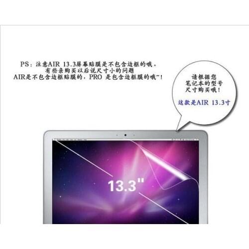HRH High Quality Durable Slim 100PCS LCD Matte Screen Protector Film Guard Cover Skin for Macbook Air 13 13.3 Inch A1466 A1369