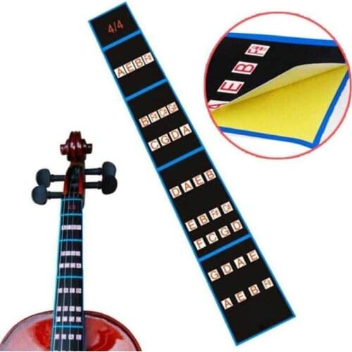 Violin Intonation Stickers Fretboard Note Label Fingering Chart Practice Finger Guide Beginner Violin Parts Accessories