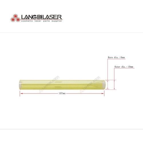 IPL lamp flow tube ,size : 107*10*8 , UV filter lamp flow tube , lamp flow tube for IPL handpiece