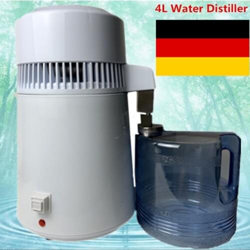 Best Sale 4L 750W Home Pure Water Distiller Distilled Water Machine Distillation Purifier Filter Equipment Dental Water Filter