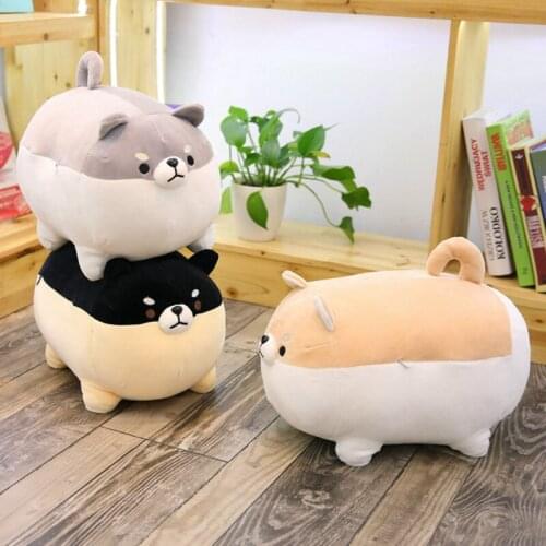 40/50cm Cute Shiba Inu Dog Plush Toys Soft Stuffed Animal Dog Pillow Cushion Plush Corgi Chai Toy Doll for Children Girl Gift