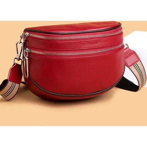 Fashion Women Handbags Womens Bag High Quality Genuine Leather Women Shoulder bags Designer Double zipper Female Messenger bags