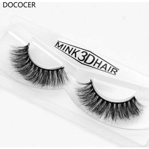 Mink False Eyelashes Classic Collection Upper Lashes Natural Lightweight Mink Lashes Makeup 1 pair DOCOCER