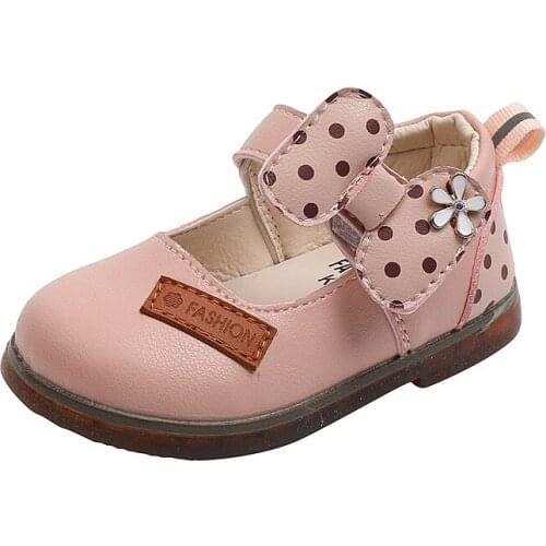 2021 New Girls Baby Toddler Shoes Baby Single Shoes Girls Princess Shoes Baby Casual Flats Cute Fashion Bow-knot Spot Sweet Hot