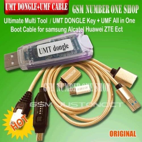 Original new umt dongle / umt key + umf all in one boot cable for Samsung Huawei LG ZTE Alcatel Software