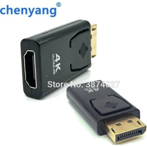 DP to HDMI- compatible Converter 4K*2K 30Hz Video Audio Connector Display Port to HDMI Adapter Female to Male for HDTV PC