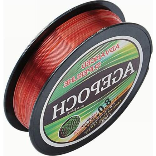 100 Meters NT20 Strong Nylon Fishing Thread 2 Colors Wine(Main) and Transparent(Main or Sub) Size No. 0.4(0.1mm) to No.8 (0.5mm)