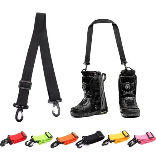 Adjustable Skis Belt Snowboard Shoulder Strap Outdoor Protect Ski Boots Skiing Bags Multifunctional Universal Binding Belt