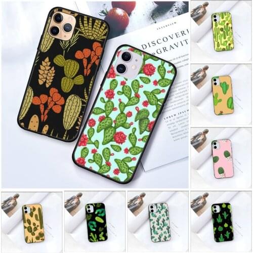 Zororong Plant Cactus Silicone TPU Funda Phone Case For iPhone 12 Mini 11 Pro XS Max X XR 7 8 Plus