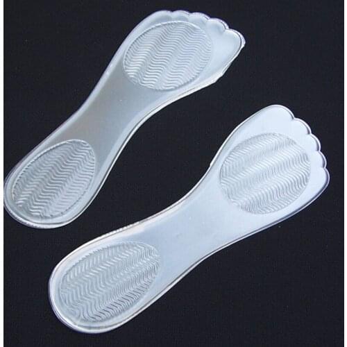 High Heel Silicone Gel Cushion Insole Shoe Anti Slip Foot Feet Pad Transparent