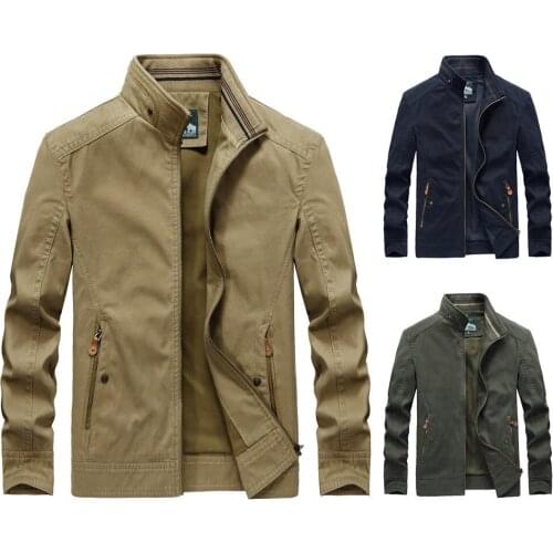Spring Pure Cotton Urban Mens Fashion Jackets Military Army Cargo Outdoors Windbreaker Business Suits Casual Tide Street Coats