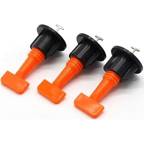 1 Set T-shape Tile Leveler Reusable Equalizer Tiling Positioning Assistant Tools Floor Adjustable Alignment Locator With Wrench