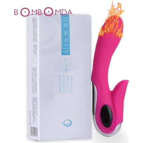 Heating Dildo Vibrator for Woman Rotation G spot Clitoris Vaginal Stimulator Dual Vibration Sex Toys For Adult Female Masturbate