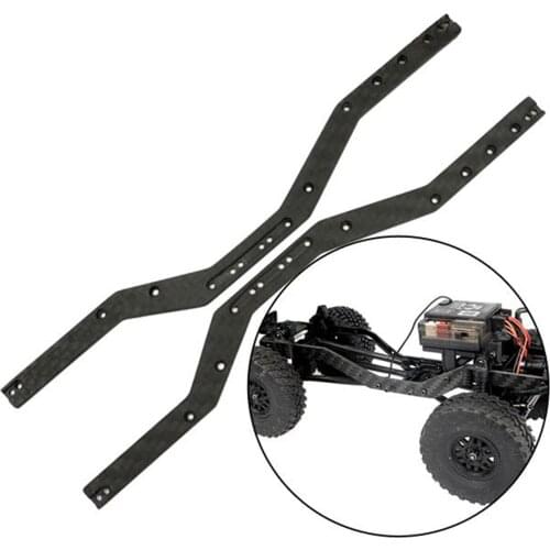 1Pairs RC Car Chassis Frame Rails RC Spare Parts for 1:24 Scale Axial SCX24 Car Parts