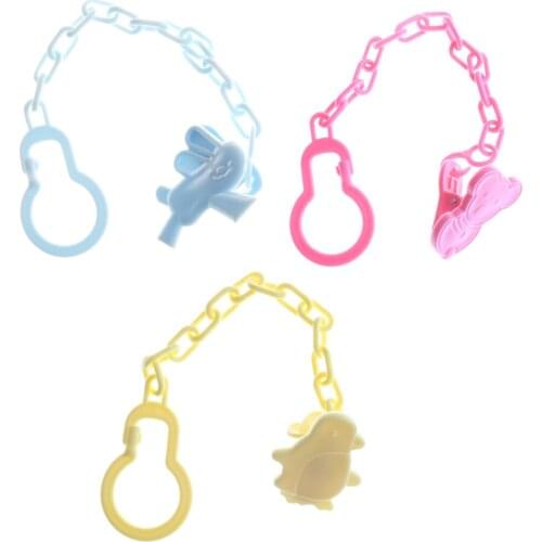 1pc Cartoon Baby Pacifier Chain Clip Anti Lost Dummy Soother Nipple Holder