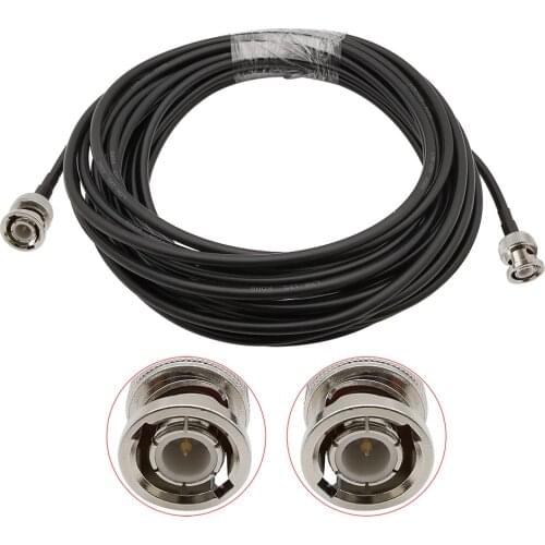 1Pcs BNC Cable LMR195 BNC Male to BNC Plug Male 50 ohm RF Coaxial Extension Pigtail Cable LMR195 Connector for CCTV Camera Radio