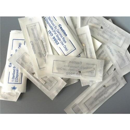 100PCS 11Pin Permanent Makeup Eyebrow Microblading for Manual Tattoo Pen White Colors