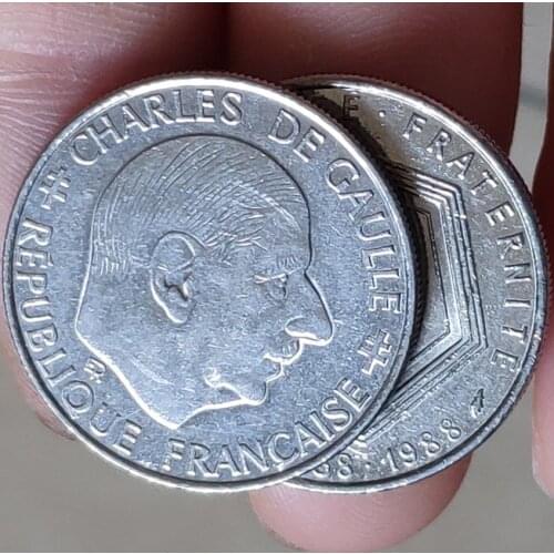 24MM French 1958-1988 ,100% Real Genuine Comemorative Coin ,Original Collection