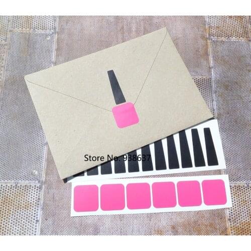 30 pcs Nail Polish Stickers Spa Birthday Invitation Seal Removable Wallpaper Girls Night Party Creative Cup Decoration ZB172