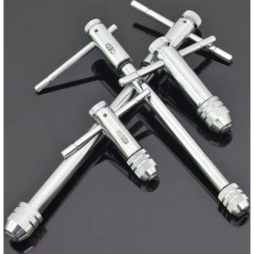 4pcs T Type Machine Hand Screw Threading Taps Reamer Drill Tap And Die Wrench Set Taraud et filetage vis