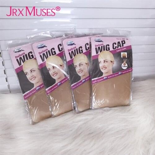 8Pieces(4bags) Clearance Quality Deluxe Wig Cap Hair Net For Weave Hair Wig Nets Stretch Mesh Wig Cap For Making Wigs Free size