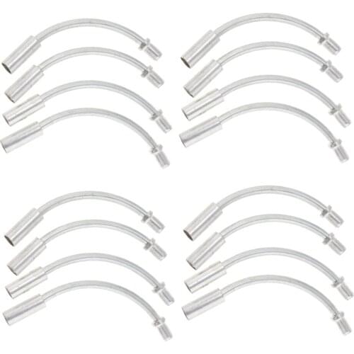 80Pcs 90 Degree Mountain Bike V Brake Noodles Cable Guide Bend Tube Pipe Plastic Sleeves Boots Protector Hose