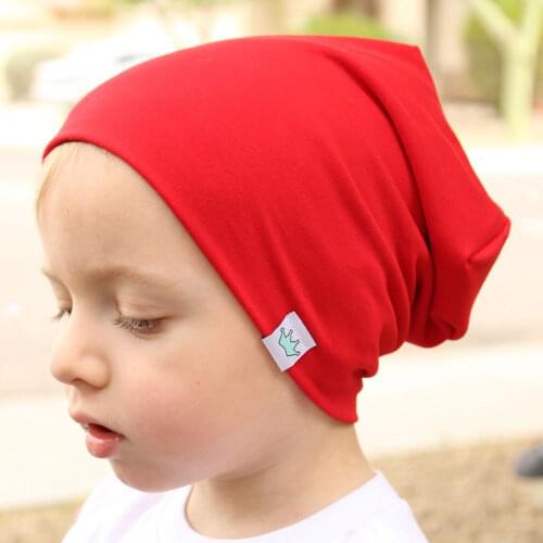Fashion Cute Solid Knitted Baby Beanies Hats For Newborn Children Autumn Winter Warm Earmuffs Crown Caps Skullies