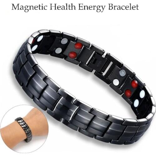 Wrist Band Mens Health Care Magnetic Bracelet Stainless Steel Magnetic Bracelet Hand Chain Energy Bracelets For Men