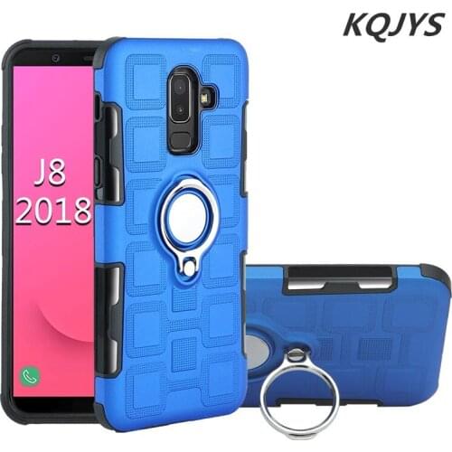 KQJYS Finger Ring Bracket Anti-drop S8 Plus Note 8 Case Magnetic Holder Stand Cover Cases for Samsung Galaxy Note 9 S9 Plus