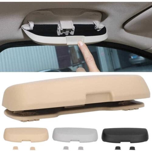 Sunglasses Holder Car Glasses Case Box Overhead Grab Handle Mount Fit for BMW E60 E61 E82 E90 E91 E92 Car Glasses Storage