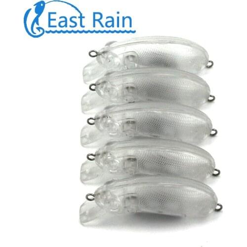 East Rain 6cm/8.8g DIY Blanks Artifical Fishing Lure Mini Crankbaits Hard Bait Wobbler Spinner Lure Carp fishing Free shipping