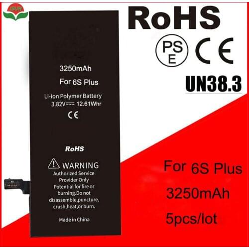 ISUN 5pcs/lot Original Quality High Capacity 3250mAh Replacement Batteries For IPhone 6S Plus Batteries Repair