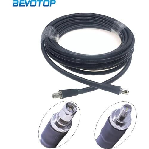 LMR400 Coaxial Cable SMA Male to RP-SMA Female Connector Low Loss 50 ohm 50-7 Pigtail WIFI Router Antenna Extension Cord Jumper