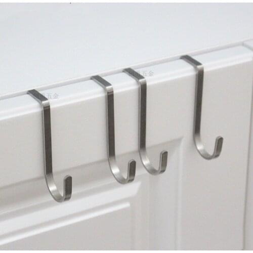 304 stainless steel S-type hook wall hanging bathroom kitchen shelf cabinet door s hook cabinet door rear s double hook multi-pu