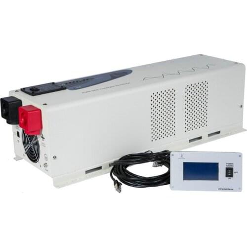 LCD Display pure sine wave off grid dc ac 6000w low frequency inverter
