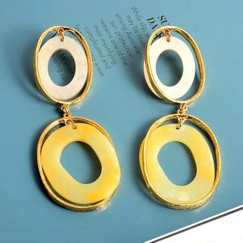 New arrival Statement Big Long Drop Earrings Wholesale Fahsion Trend Geometric Earring Jewelry Accessories For Women