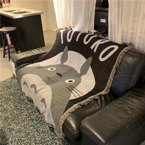 My Neighbor Totoro Blankets Carpet Decorative Carpet Sofa Leisure Carpet Original Single Tapestry Sofa Mat