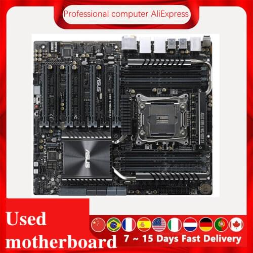 For ASUS X99-E WS/USB 3.1 Original Used Desktop X99 X99M 2011 Socket LGA 2011 Core i7 LGA2011 V3 DDR3 Motherboard