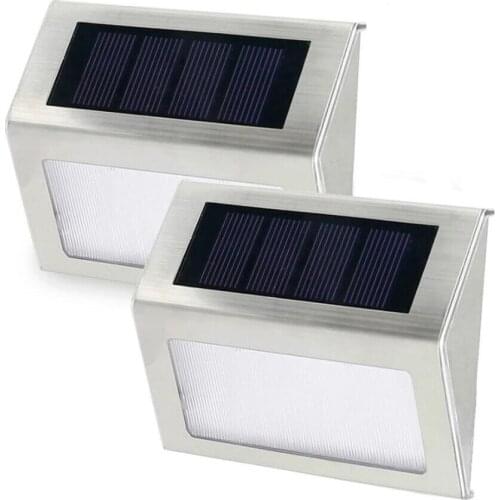 Solar Power LED Outdoor Waterproof Garden Pathway Yard Stairs Lamp Light Motion Sensor Energy Saving LED Solar Light Wall Lamp