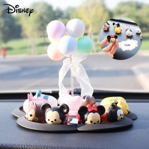 Disney Mickey Mouse Car Ornaments Cute Winnie the Pooh Decoration Gift For Car Interior Donald Duck Home Room Accessories