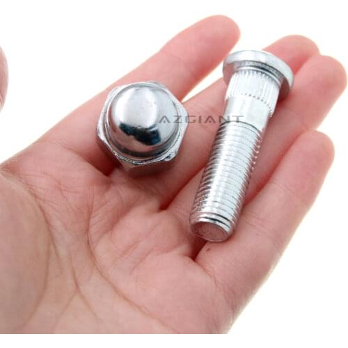 AZGIANT 2PCS Car Tire Screws Hub Bolt Stud Wheel Nuts For Kia K2 K3 K4 K5 Hyundai ELANTRA Elantra I30 Accessories