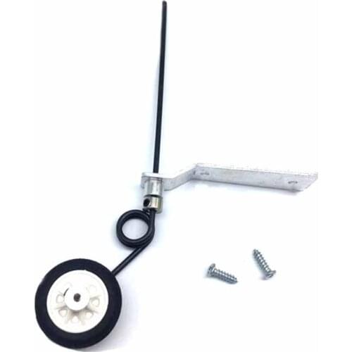 1pc Aluminum Alloy Retractable Landing Gear Tail Wheel Undercarriage Tire Diameter 25mm for 40-60 Level RC Model Airplane Drone