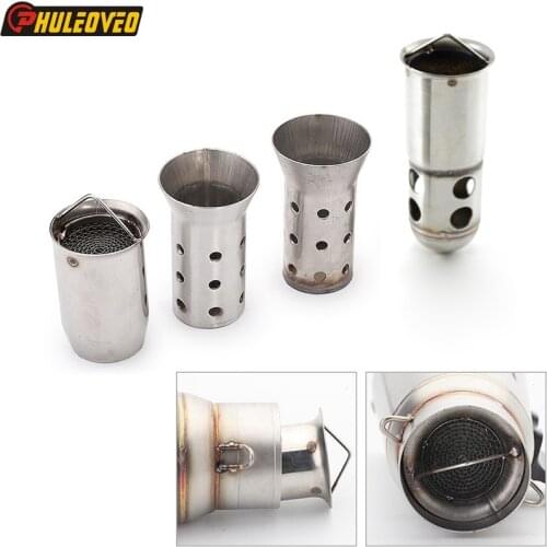 1pcs 51mm Universal Exhaust Front End DB Killer Motorcycle Motorbike Muffler Exhaust Pipe Escape Damper Sound Silencer DB Killer